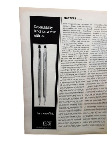 1973 cross pen - ad, vintage